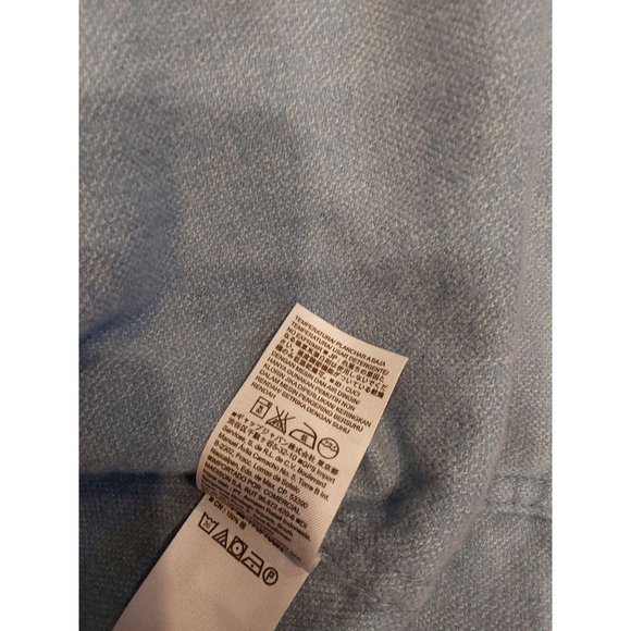 Old Navy Men's Super Soft Cotton Flannel Light Blue Slim Fit Shirt. Size Medium - Picture 7 of 11